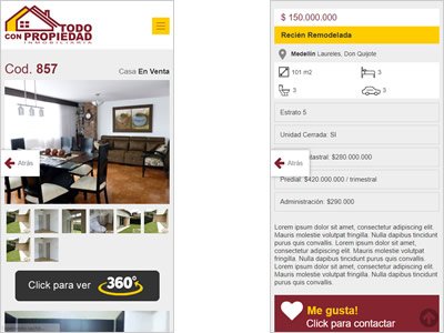 Adaptación Responsive, Interfaces responsive Todo con Propiedad