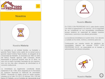 Adaptación Responsive, Interfaces responsive Todo con Propiedad