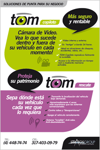 Pendón, Logos e infografía Sistema TOM