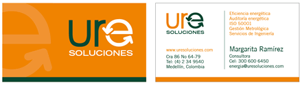 Tarjetas personales, Identidad Visual Ure Soluciones