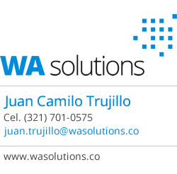 Firma mails, Identidad visual WA Solutions